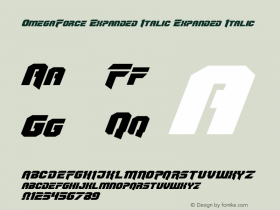 OmegaForce Expanded Italic