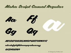 Aloha Script Casual