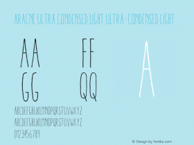 Aracne Ultra Condensed Light