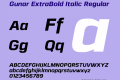 Gunar ExtraBold Italic