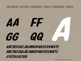 In-House Edition Expanded Italic