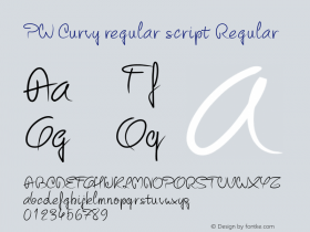 PW Curvy regular script