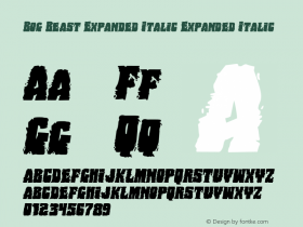 Bog Beast Expanded Italic