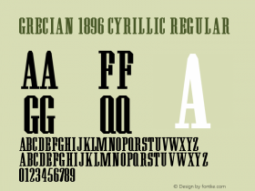 Grecian 1896 Cyrillic