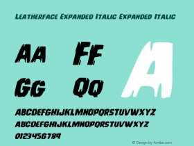 Leatherface Expanded Italic