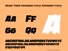 Marsh Thing Expanded Italic