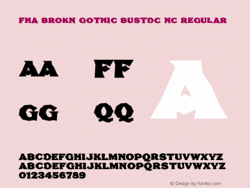 FHA Brokn Gothic BustdC NC