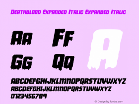 Deathblood Expanded Italic