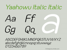 Yaahowu Italic