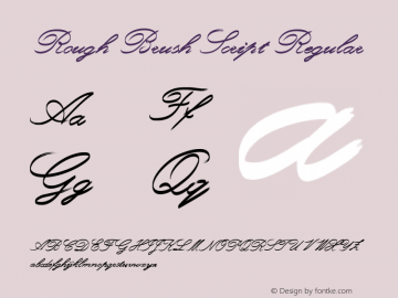 Rough Brush Script