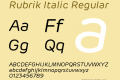 Rubrik Italic