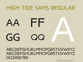 High Tide Sans