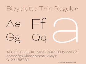 Bicyclette Thin