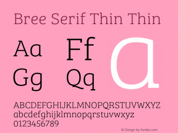 Bree Serif Thin