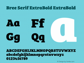 Bree Serif ExtraBold