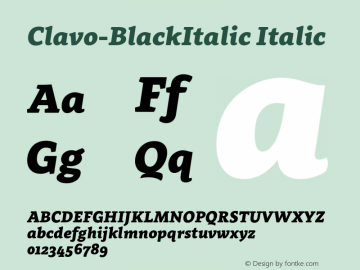 Clavo-BlackItalic