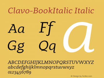 Clavo-BookItalic