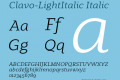 Clavo-LightItalic