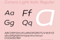 Canaro Light Italic