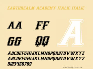 Earthrealm Academy Italic