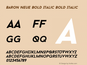 Baron Neue Bold Italic