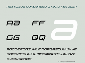 Nextwave Condensed Italic