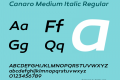 Canaro Medium Italic