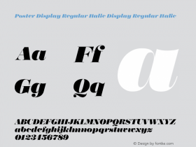 Poster Display Regular Italic