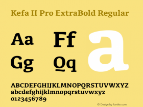 Kefa II Pro ExtraBold