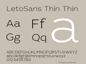 LetoSans Thin