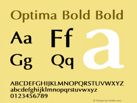 Optima Bold