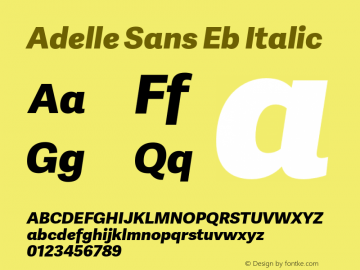 Adelle Sans Eb