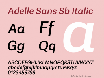 Adelle Sans Sb