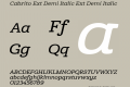 Cabrito Ext Demi Italic