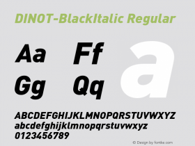 DINOT-BlackItalic