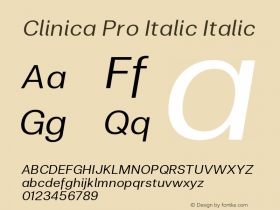 Clinica Pro Italic