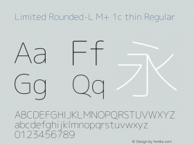 Limited Rounded-L M+ 1c thin