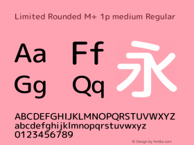 Limited Rounded M+ 1p medium