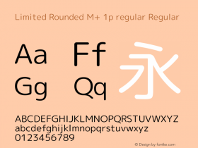 Limited Rounded M+ 1p regular