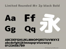Limited Rounded M+ 2p black