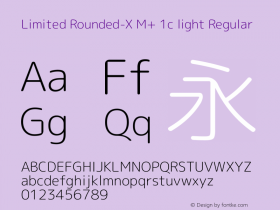 Limited Rounded-X M+ 1c light