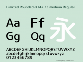 Limited Rounded-X M+ 1c medium