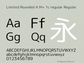 Limited Rounded-X M+ 1c regular