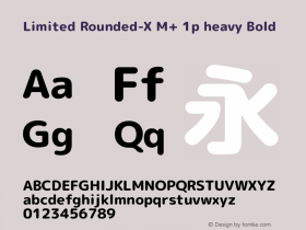Limited Rounded-X M+ 1p heavy