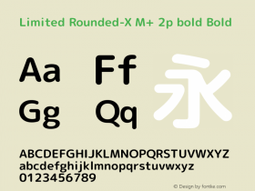 Limited Rounded-X M+ 2p bold