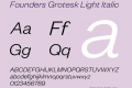 Founders Grotesk Light