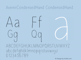 AvenirCondensedHand