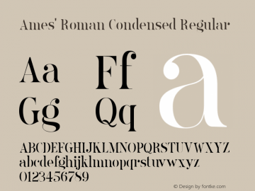 Ames' Roman Condensed