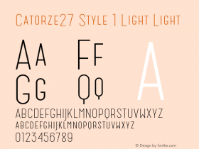 Catorze27 Style 1 Light