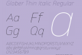 Glober Thin Italic